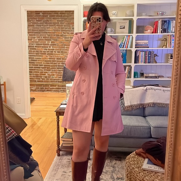 Pink Kate Spade Trench Coat - Picture 1 of 3